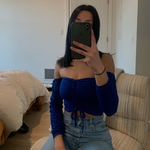 PLT royal blue blouse - Picture 2 of 3